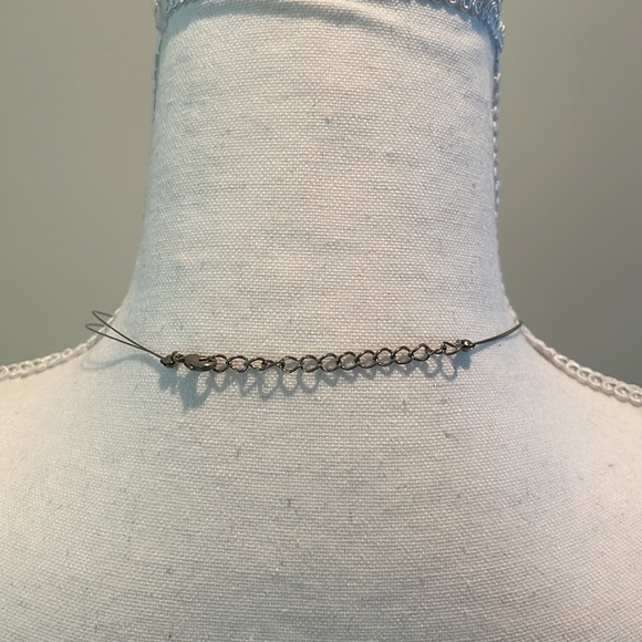 2 PC Silver Tone Ball & Wire Necklace & Earring Set - Picture 3 of 6